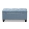 Baxton Studio Michaela Modern Light Blue Upholstered Storage Ottoman 146-8349 - alternate 3